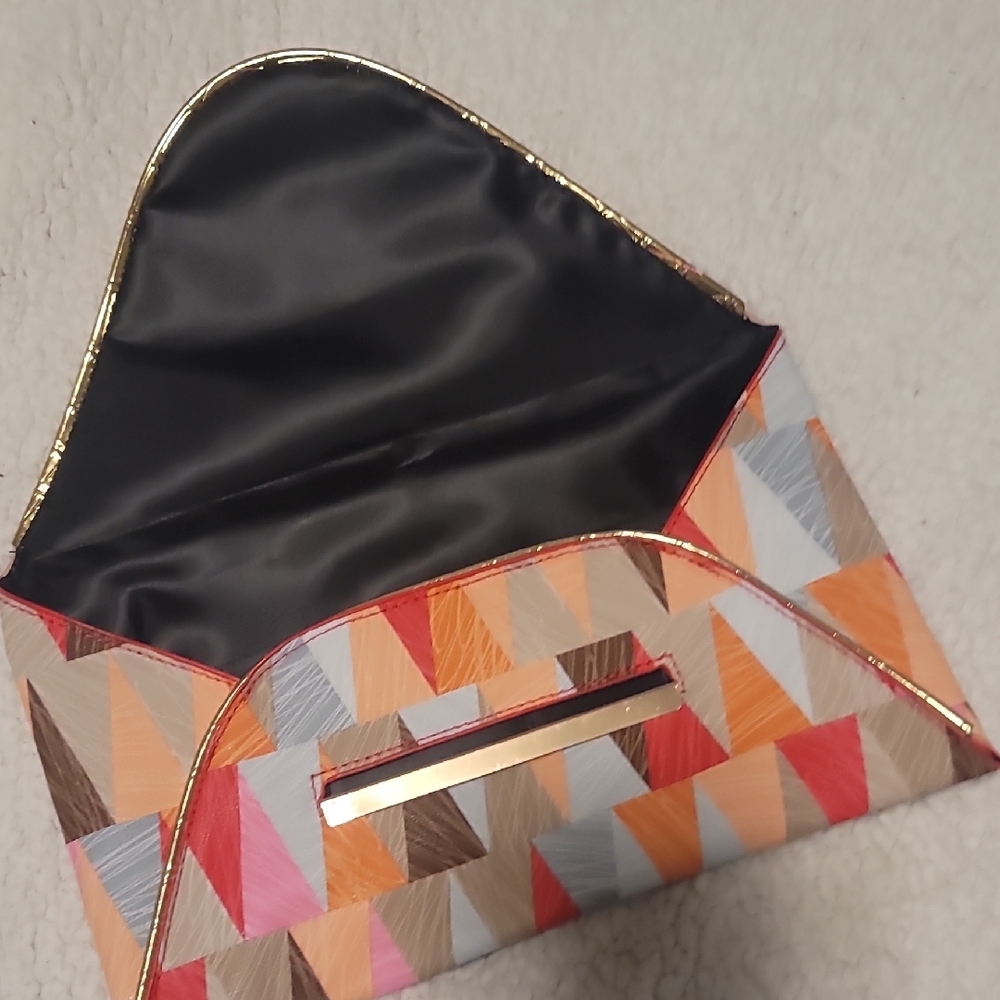 NEW Geometric Multicolor Clutch - Unbranded - Picture 2 of 4